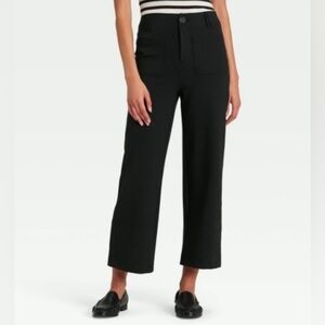 Women's Size 14 Navy Pinstripe Cropped Pants by a new day